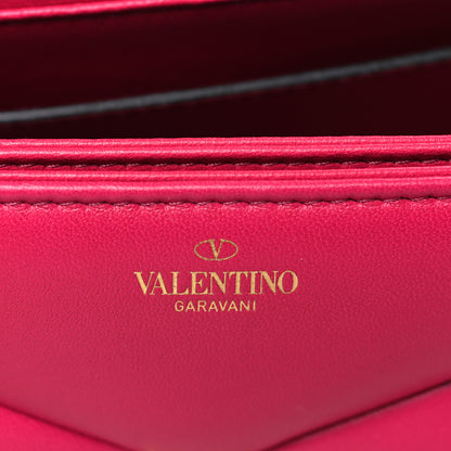 Valentino Garavani Nappa One Stud Chain Clutch Blossom 6 of 8