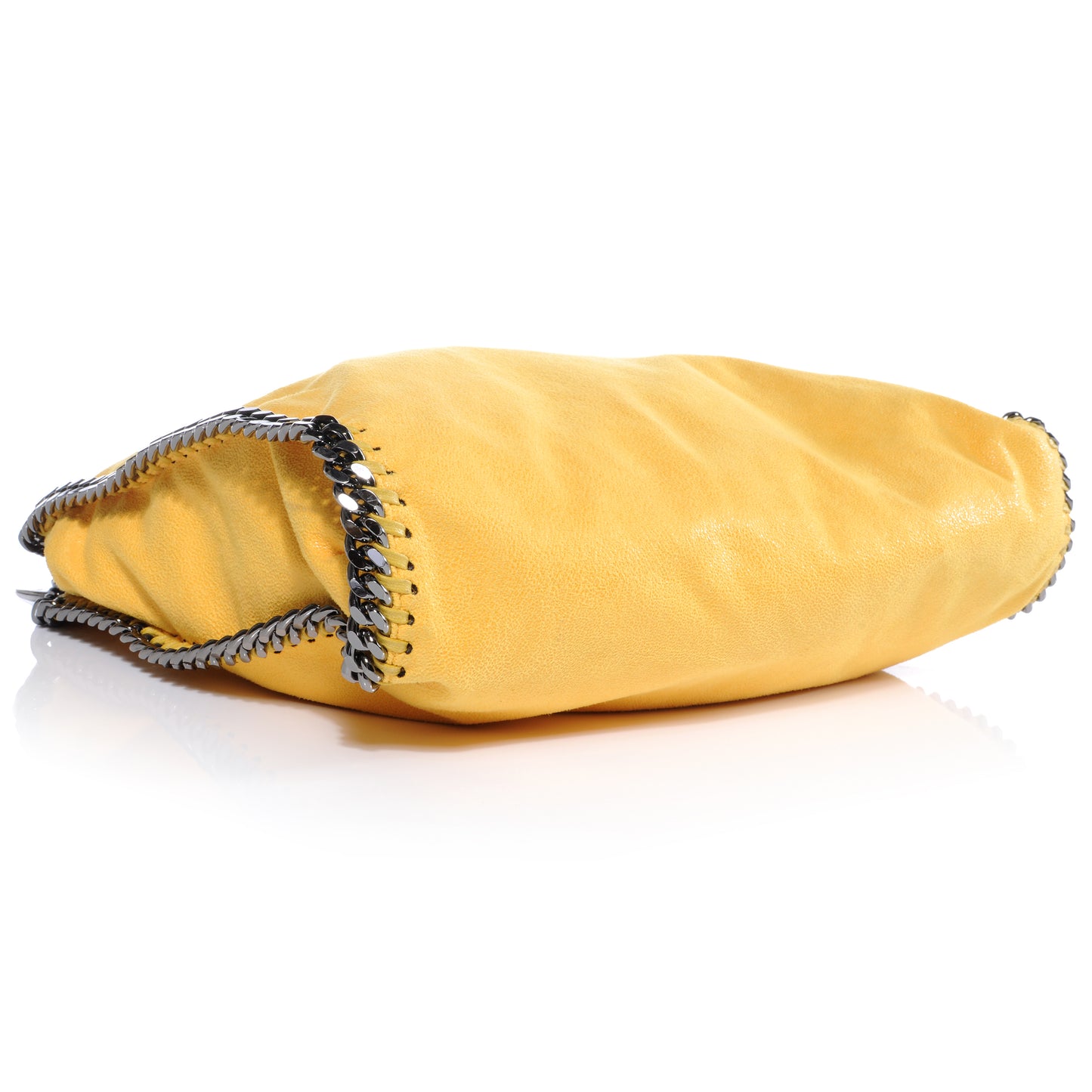 Faux Leather Shaggy Deer Small Falabella Yellow
