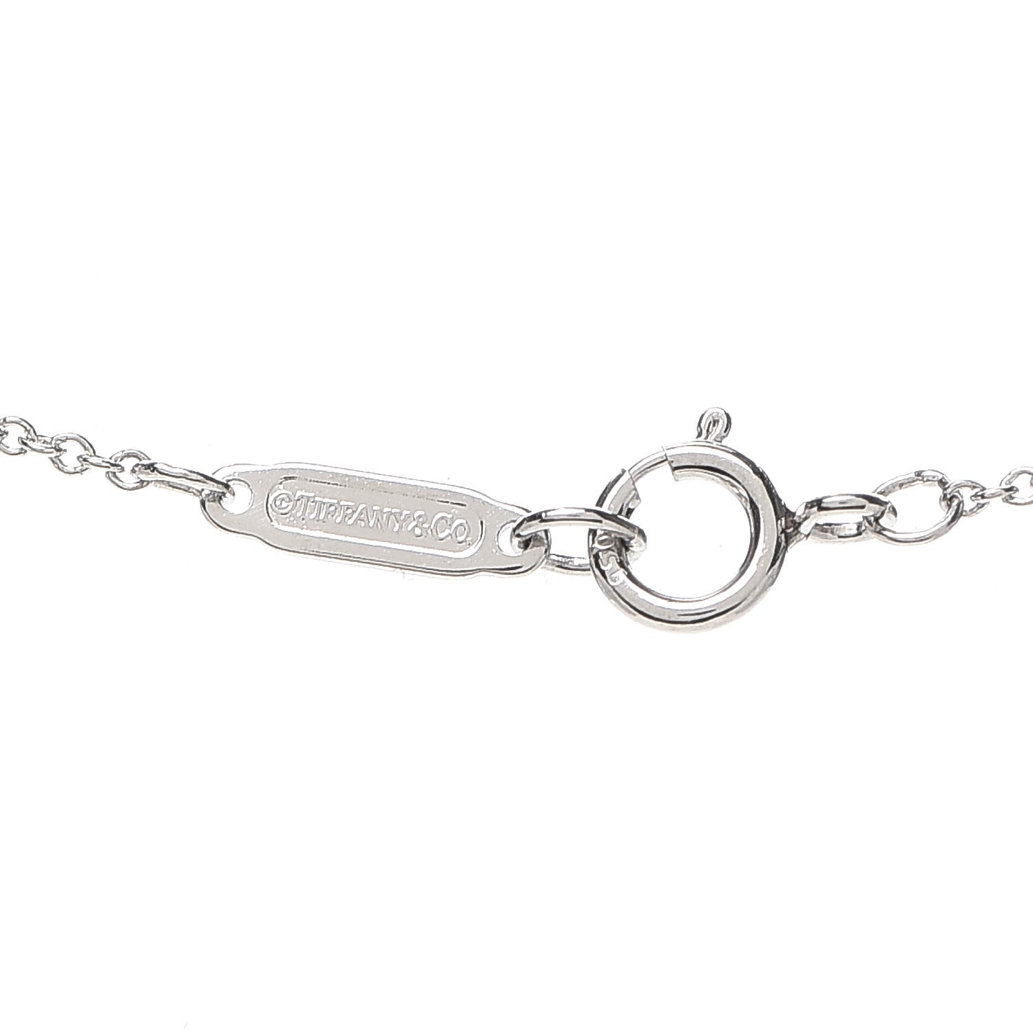 Tiffany Platinum Diamond .43ct Soleste Pendant Necklace 5 of 6