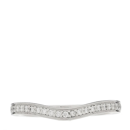 Cartier Platinum Diamond Ballerine Wedding Band Ring 47 4 1 of 6