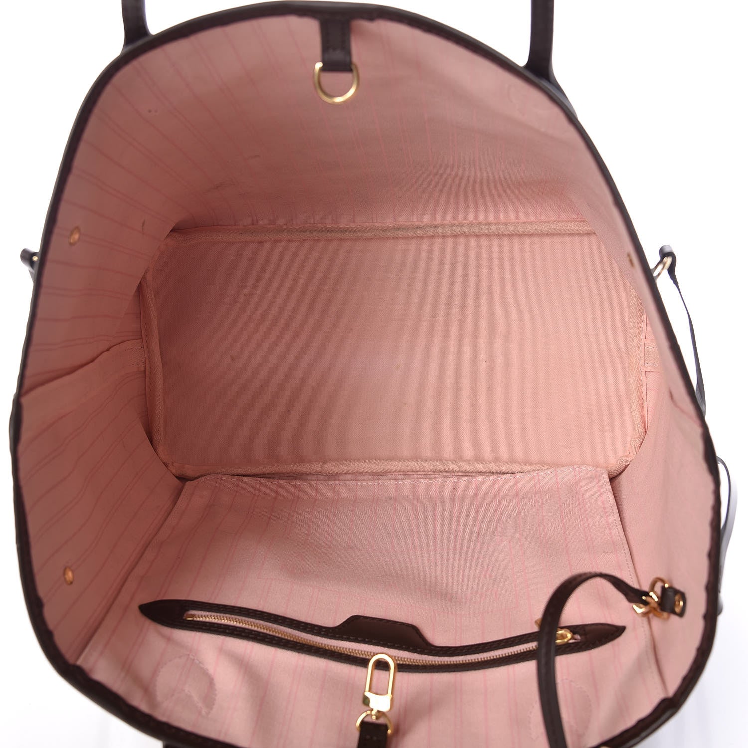 Louis Vuitton Damier Ebene Neo Neverfull MM Rose Ballerine 7 of 9