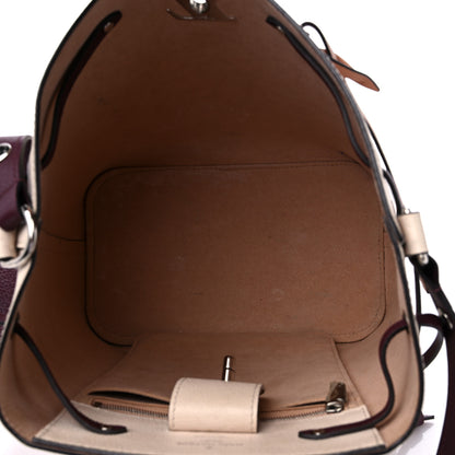 Louis Vuitton Calfskin Lockme Bucket Soie Quartz Calla 5 of 11