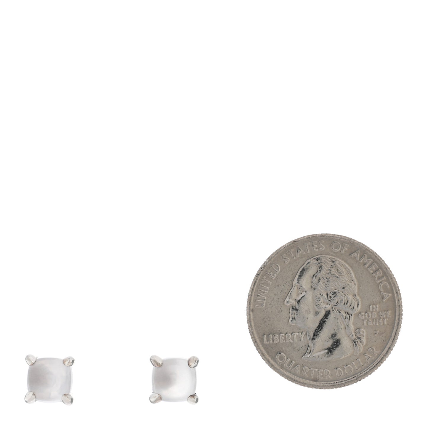 Sterling Silver Milky Quartz Paloma Picasso Sugar Stack Earrings