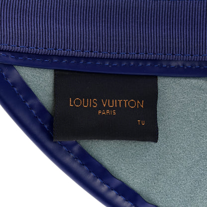 Louis Vuitton Calfskin Raffia Monogram Strawgram Visor Blue 7 of 8