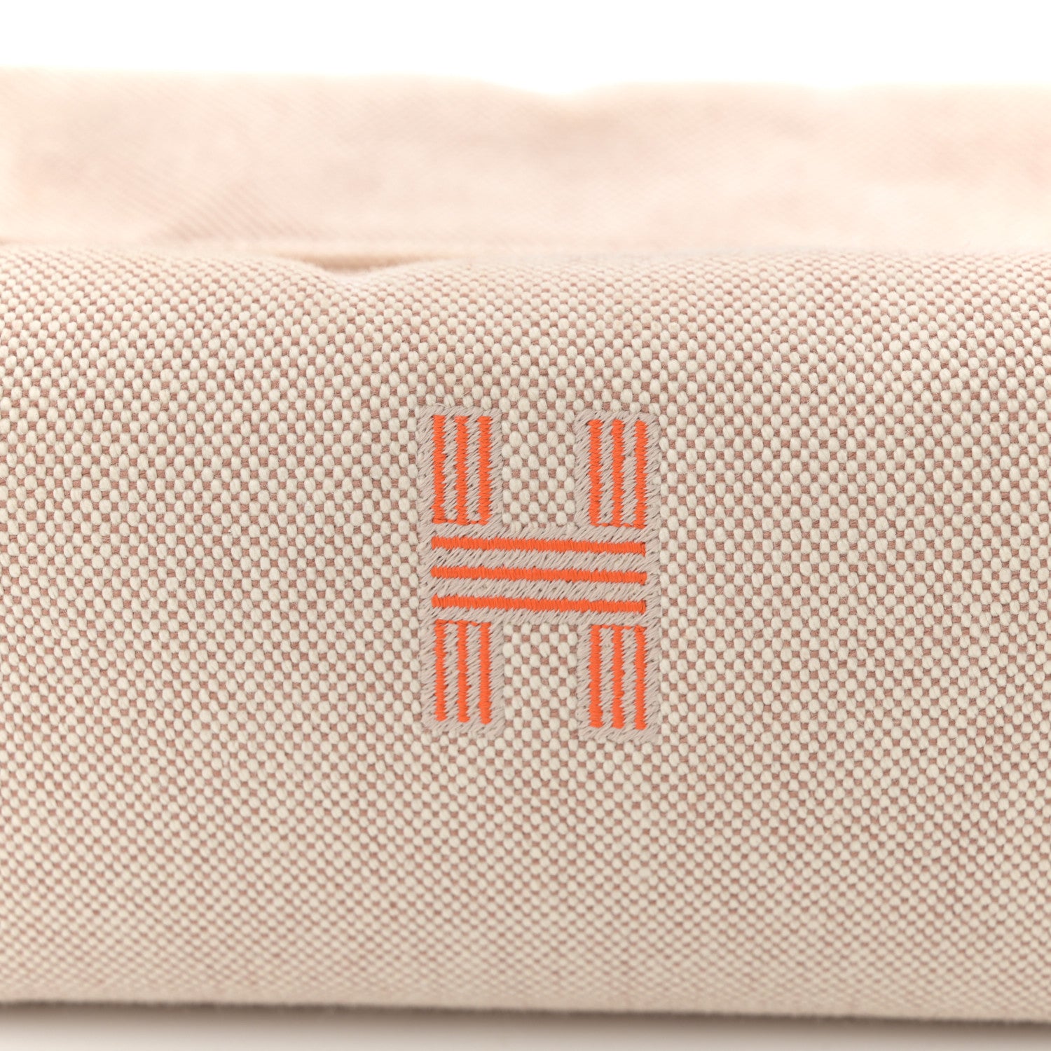 Hermes Canvas Small Bride-A-Brac Pouch Natural Orange 7 of 9