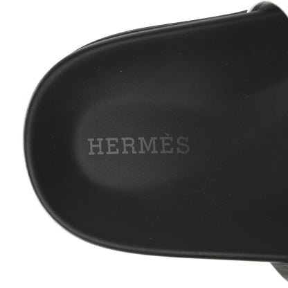 Hermes Calfskin Womens Chypre Sandals 39 White 7 of 9