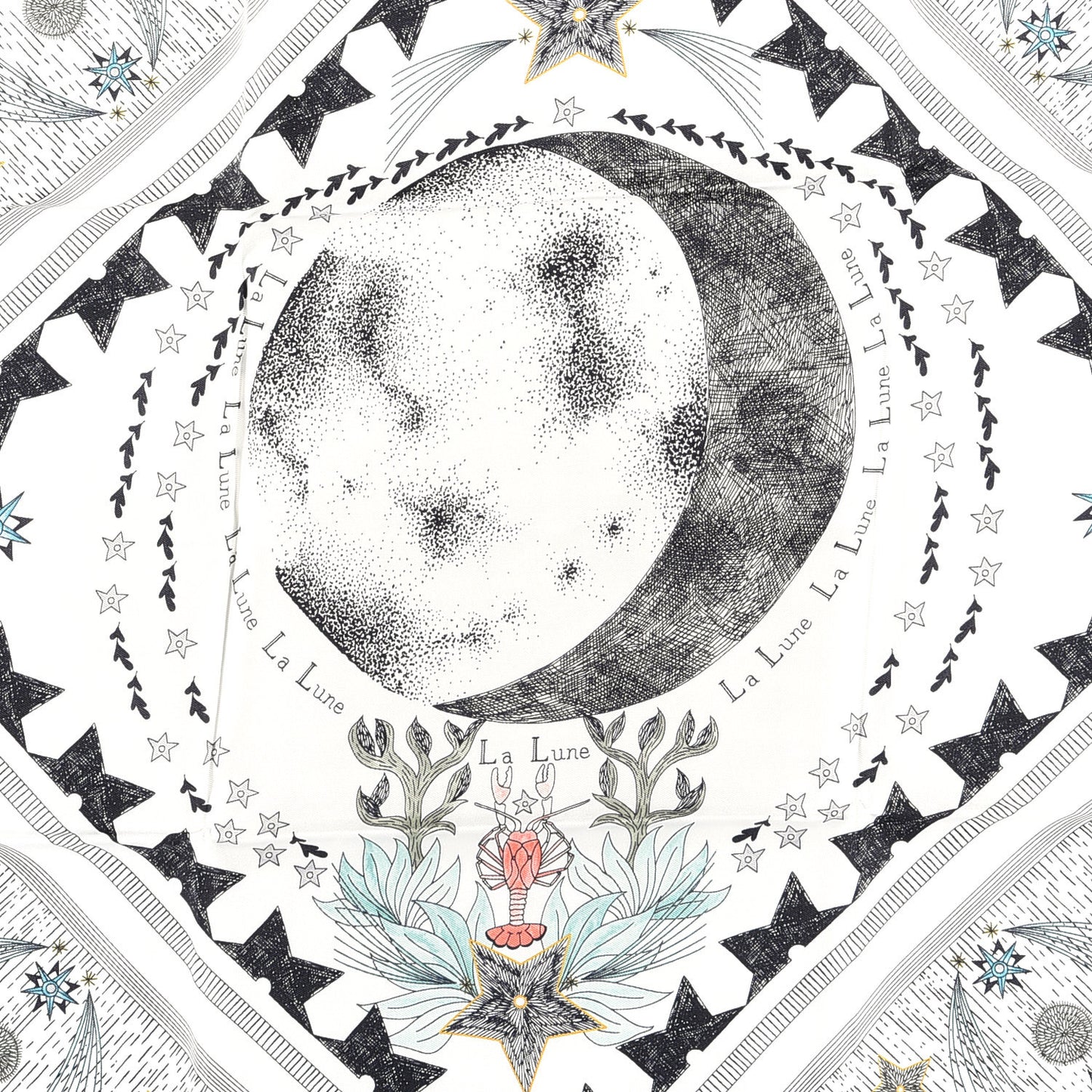 Silk La Lune Square Scarf