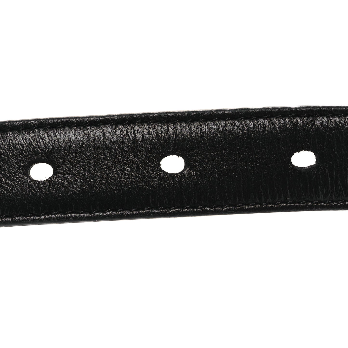 Smooth Calfskin Monogram Square Buckle Belt 80 32 Black