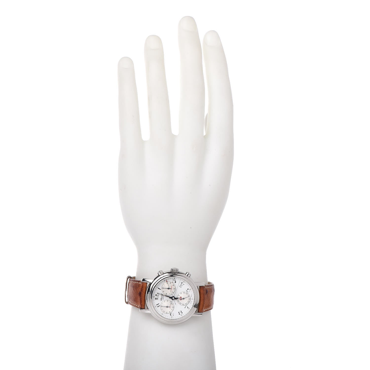 Chopard Stainless Steel Ostrich 39mm Mille Miglia Chronograph Quartz Watch 2 of 9