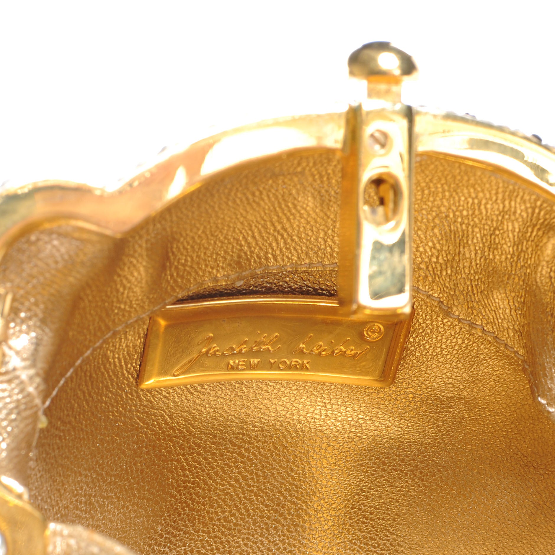 Judith Leiber Crystal Floral Pig Minaudiere Clutch 7 of 8