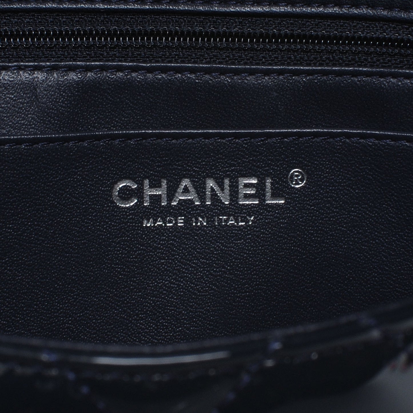 Patent Jumbo Single Flap Navy