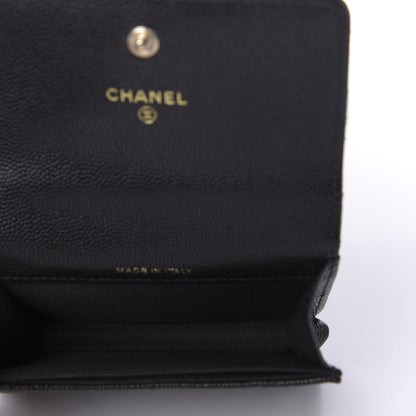 Chanel Caviar Quilted Mini Pearl On Top Coin Purse With Chain Black 5 of 11