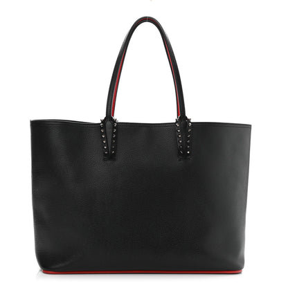 Christian Louboutin Calfskin Spikes East West Cabata Tote Black 3 of 10
