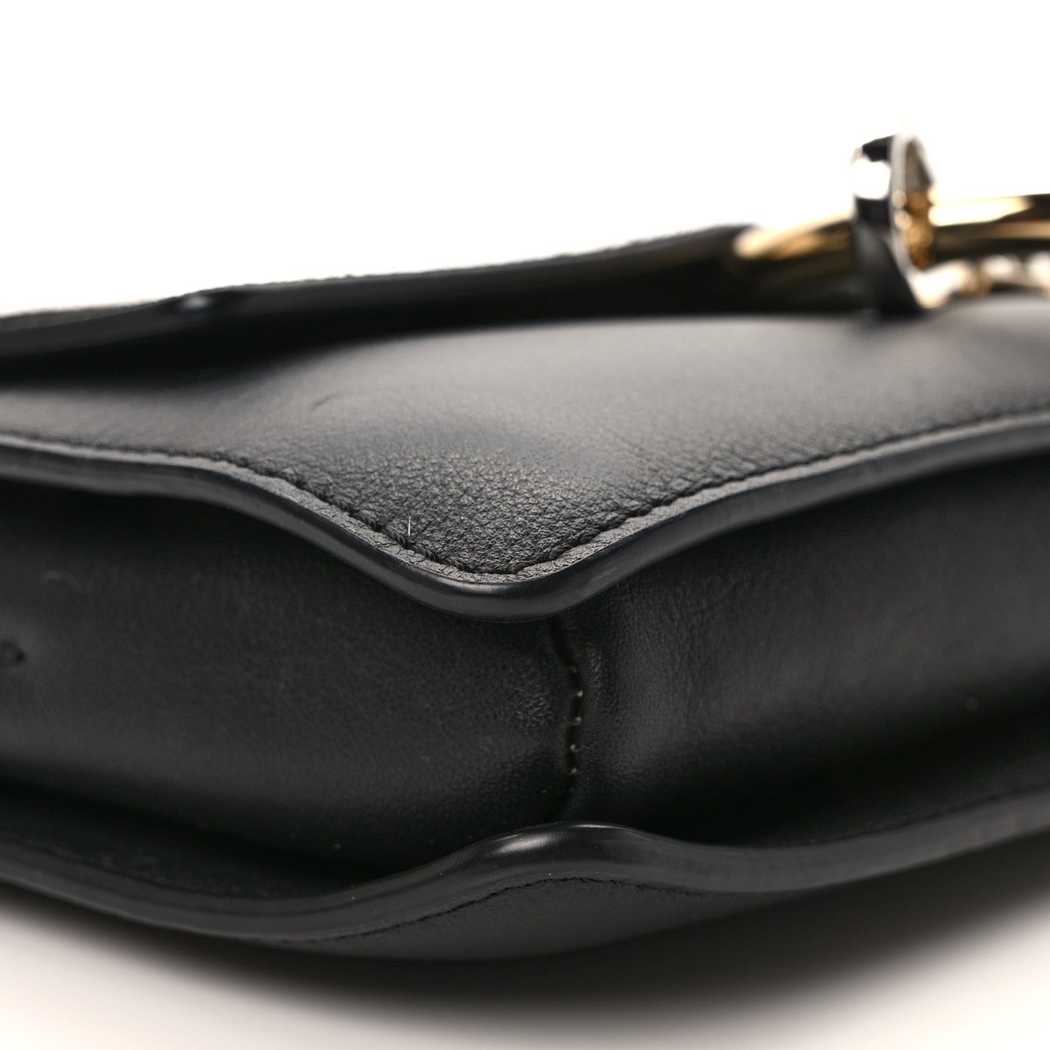 Chloe Suede Calfskin Small Faye Shoulder Bag Black 8 of 9