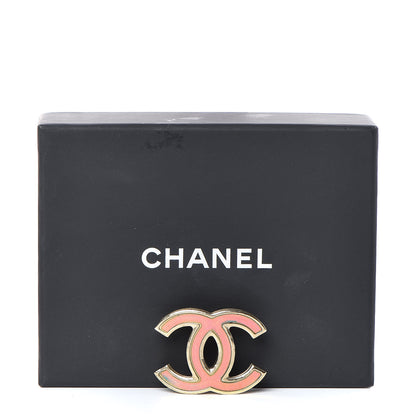 Chanel Iridescent CC Brooch Gold Pink 5 of 5