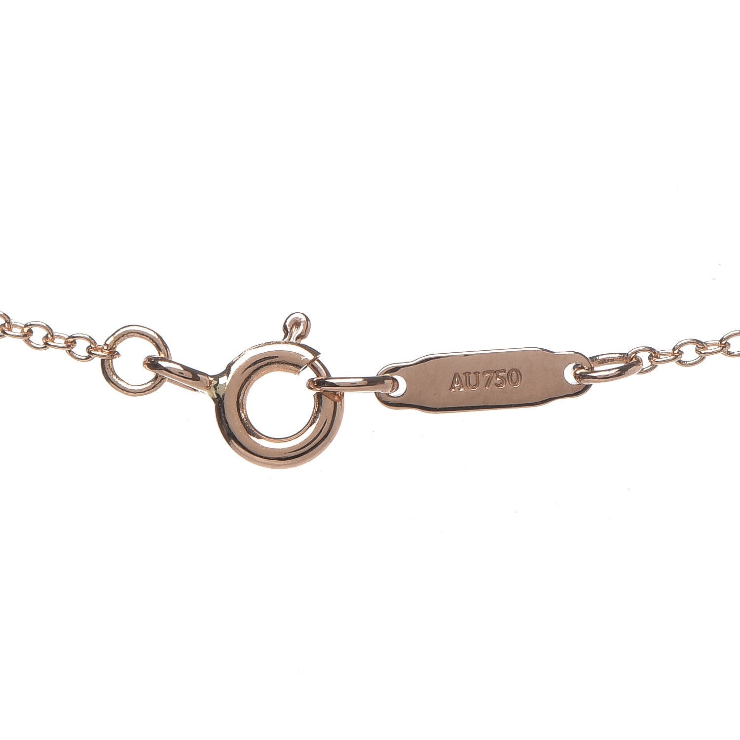 Tiffany 18K Rose Gold Mini Bow Pendant Necklace 5 of 6