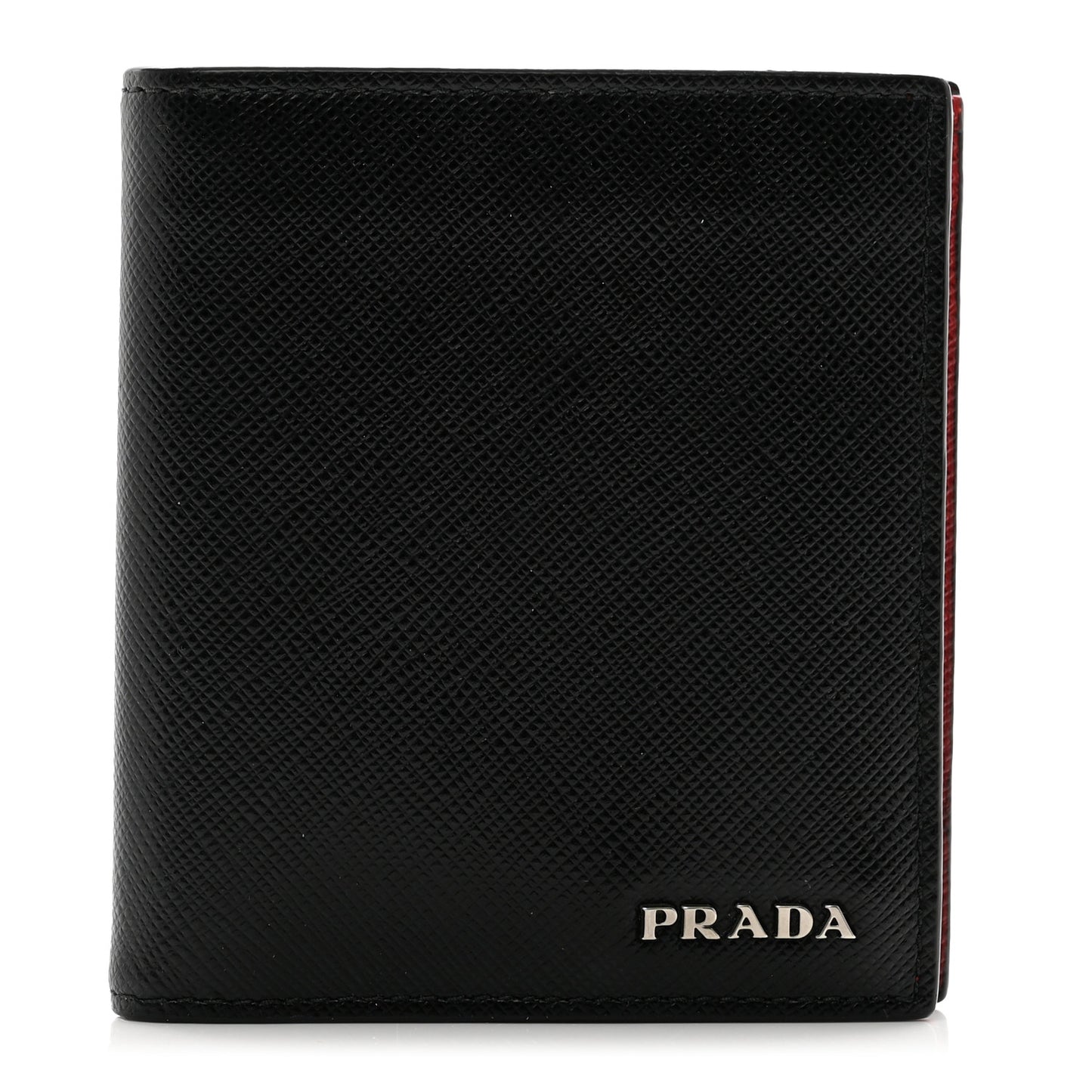 Saffiano Bi-Fold Wallet Black Fuoco