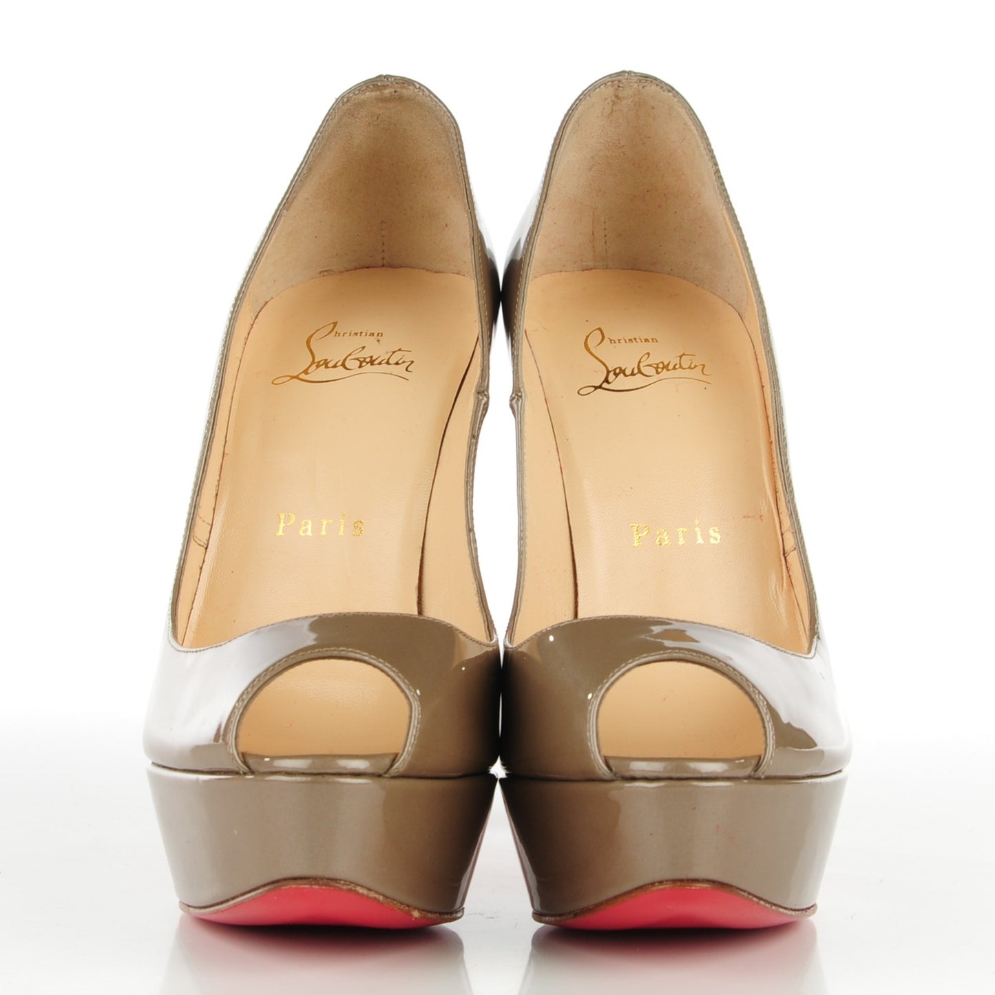 Patent Bambou 140 Pumps 35.5 Oyster