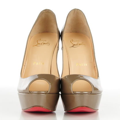 Christian Louboutin Patent Bambou 140 Pumps 35.5 Oyster 2 of 7