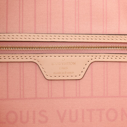 Louis Vuitton Damier Azur Braided Neverfull MM Pink 7 of 11