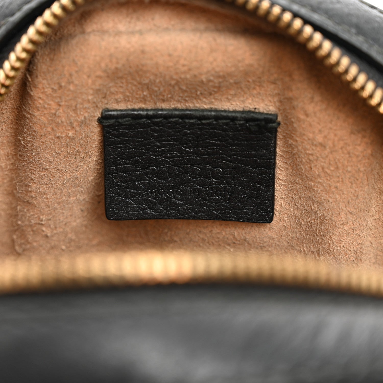 Gucci Grained Calfskin Web Mini Ophidia Round Shoulder Bag Black 7 of 13
