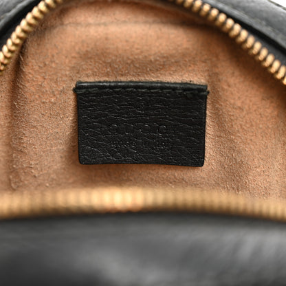Gucci Grained Calfskin Web Mini Ophidia Round Shoulder Bag Black 7 of 13