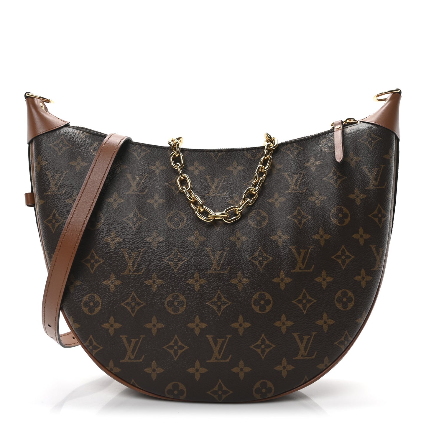 Reverse Monogram Loop Hobo