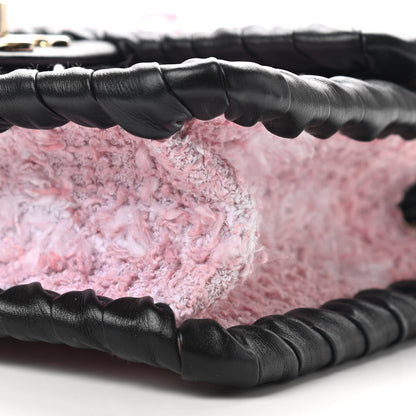 Chanel Tweed Braided Calfskin Mini My Own Frame Flap Pink Black 9 of 9