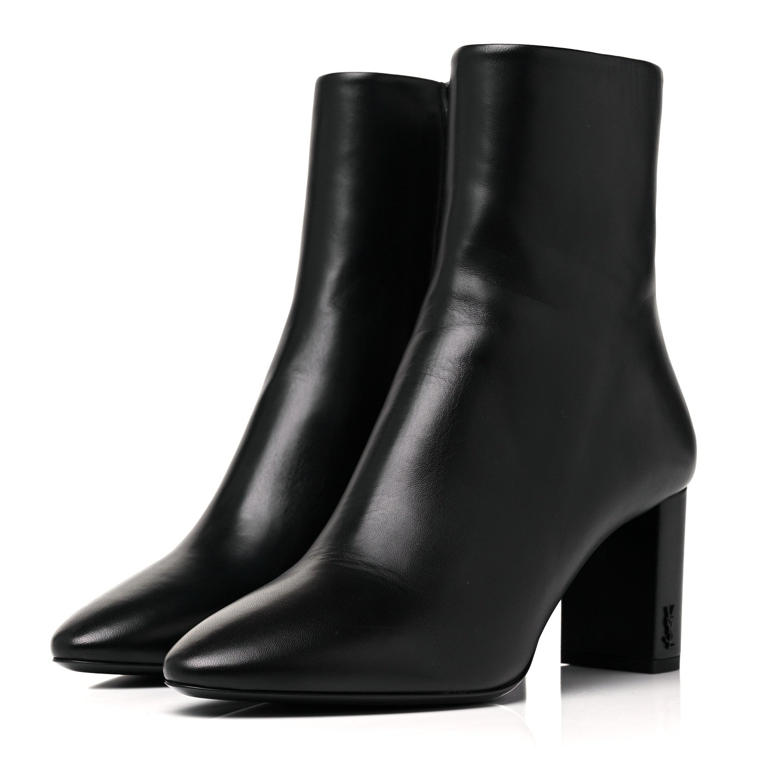 Saint Laurent Nappa Vendome Loulou Ankle Zip Boot 38 Black 3 of 9