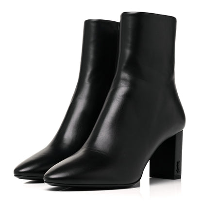 Saint Laurent Nappa Vendome Loulou Ankle Zip Boot 38 Black 3 of 9