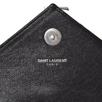Saint Laurent Pony Hair Calfskin Monogram Leopard Print Baby Punk Chain Bag Purple 7 of 9
