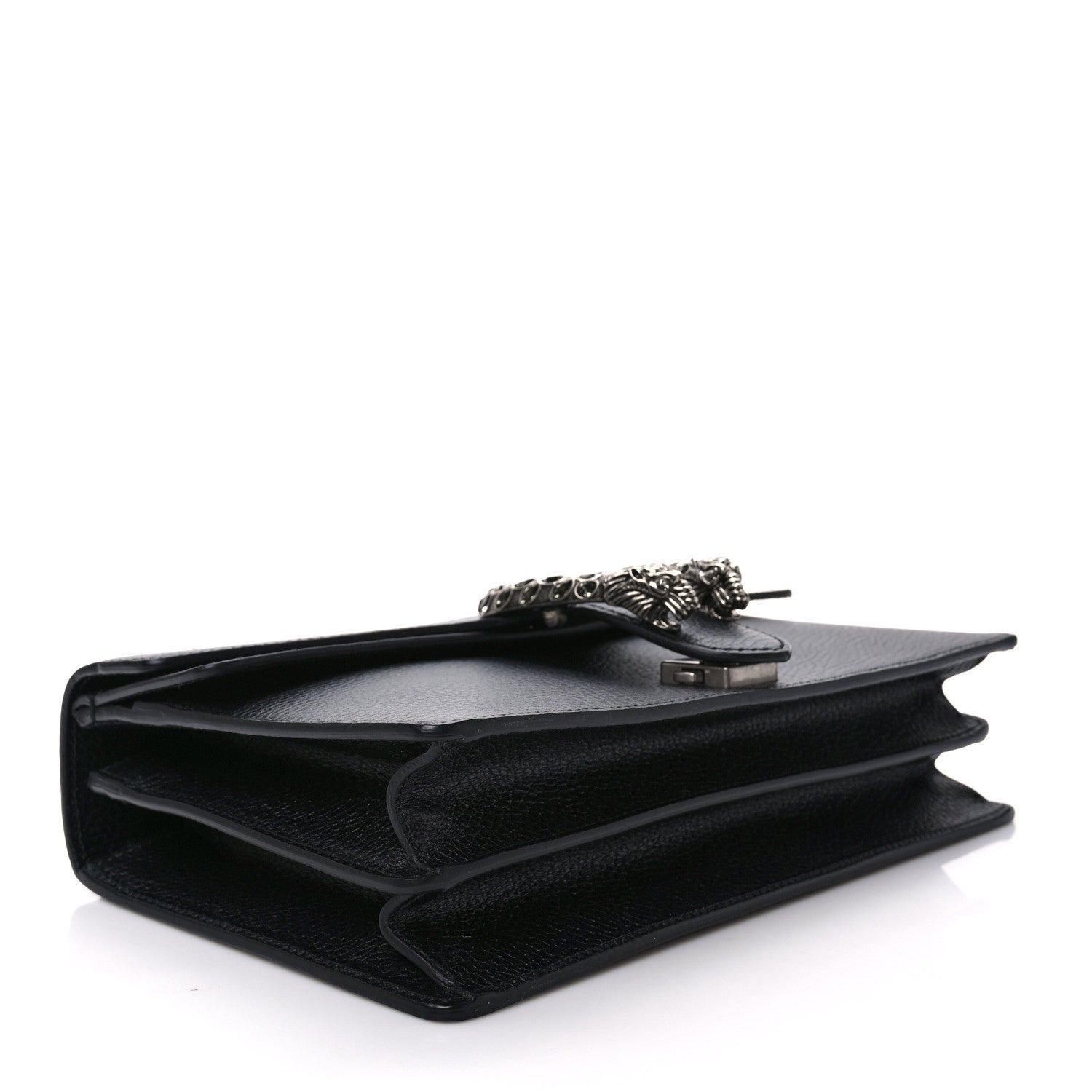 Gucci Pebbled Calfskin Small Dionysus Shoulder Bag Black 4 of 9