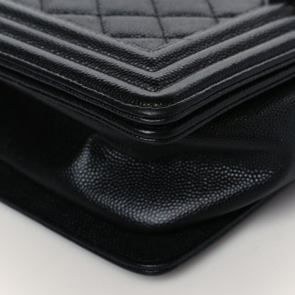 Chanel Caviar Quilted Medium Boy Flap Black 9 of 10