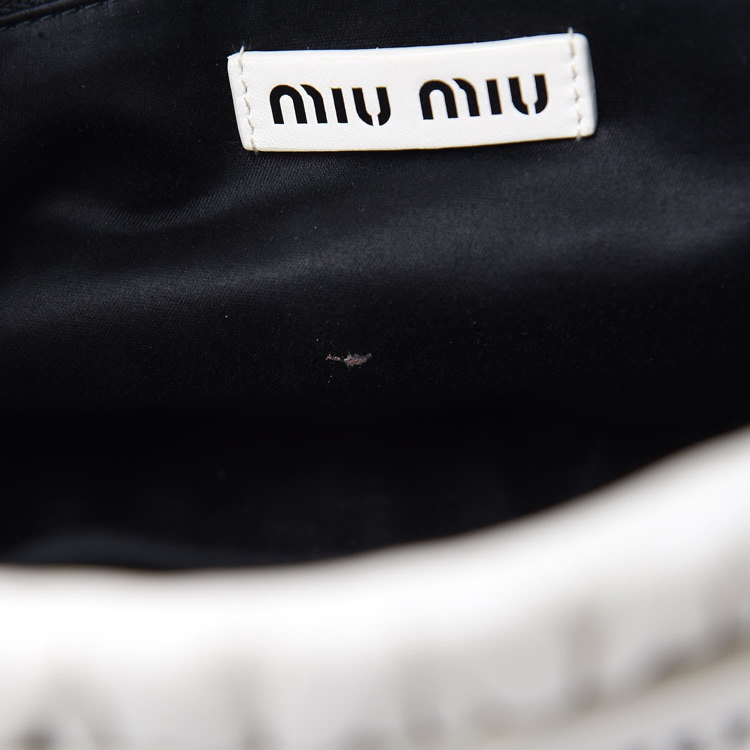 Miu Miu Nappa Matelasse Wicker Basket Bag White Miele 16 of 16