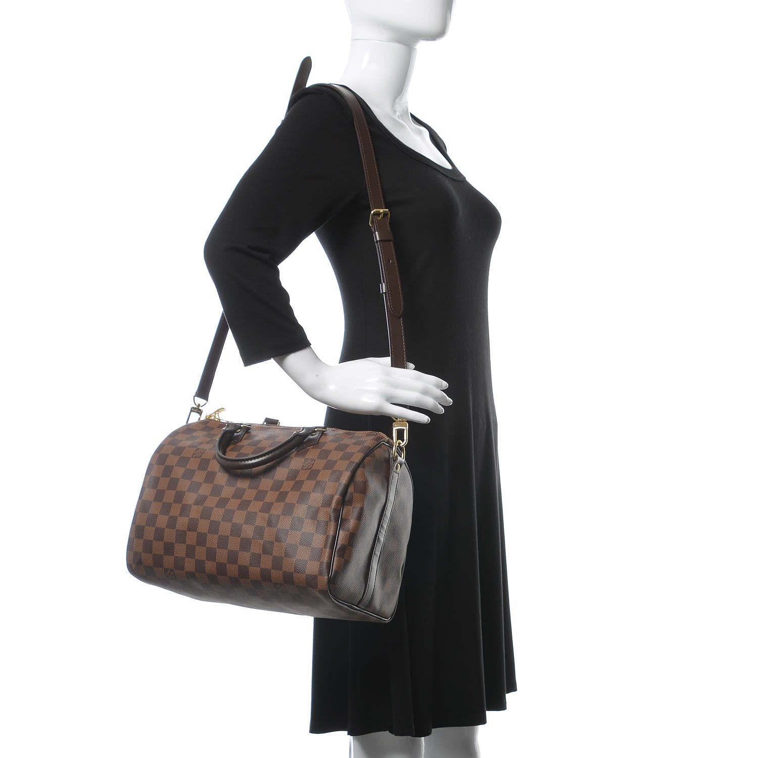 Louis Vuitton Damier Ebene Speedy Bandouliere 30 2 of 13