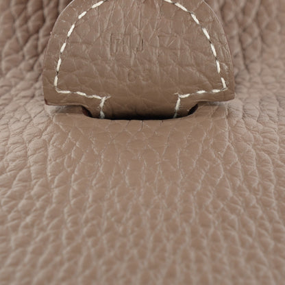 Hermes Taurillon Clemence Evelyne III PM Etoupe 7 of 8