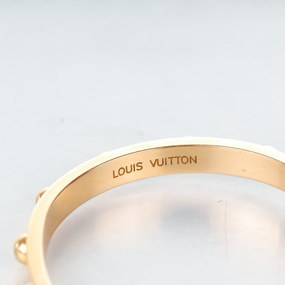Louis Vuitton 18k Yellow Gold Diamond Clous Bracelet 15 5 of 11