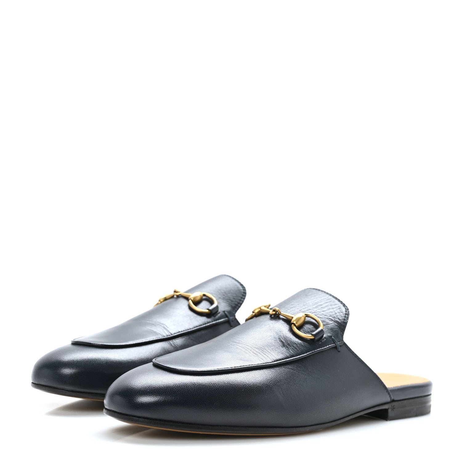Gucci Malaga Kid Womens Princetown Slippers 37 Blue 3 of 12