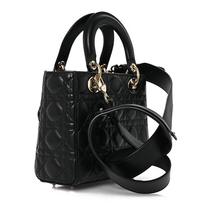Christian Dior Lambskin Cannage Small My ABCDior Lady Dior Black 3 of 14