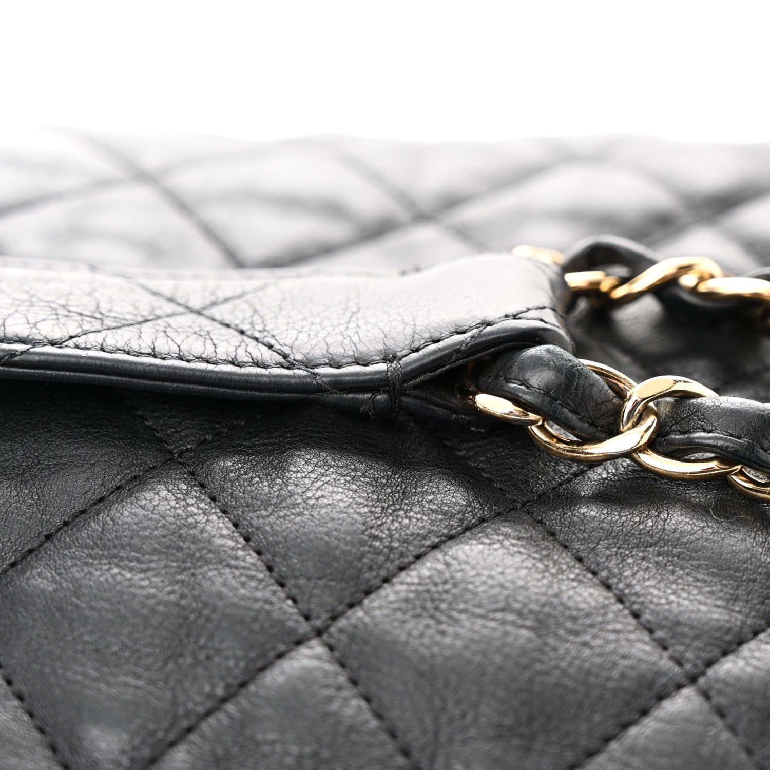 Chanel Calfskin Quilted Large Chain Me Hobo Black 11 of 14