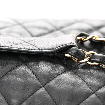 Chanel Calfskin Quilted Large Chain Me Hobo Black 11 of 14