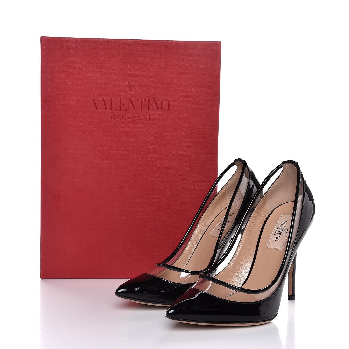 Patent PVC Dollybow Pumps 37 Black