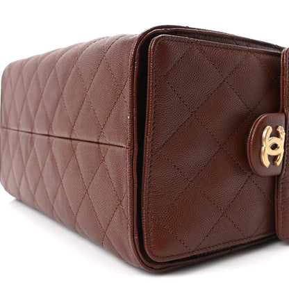 Chanel Caviar Quilted Small Chanel 25 Handbag Brown 10 of 11