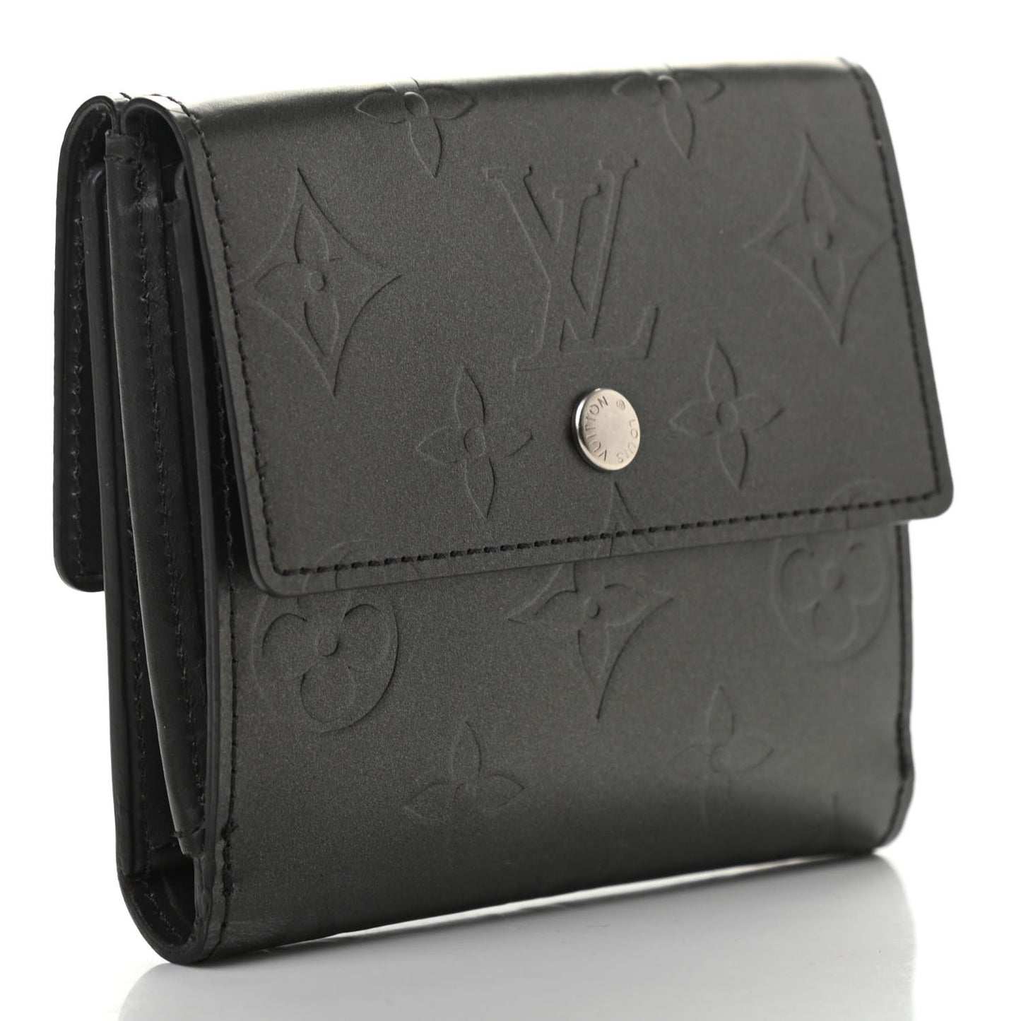 Mat Monogram Elise Wallet Black