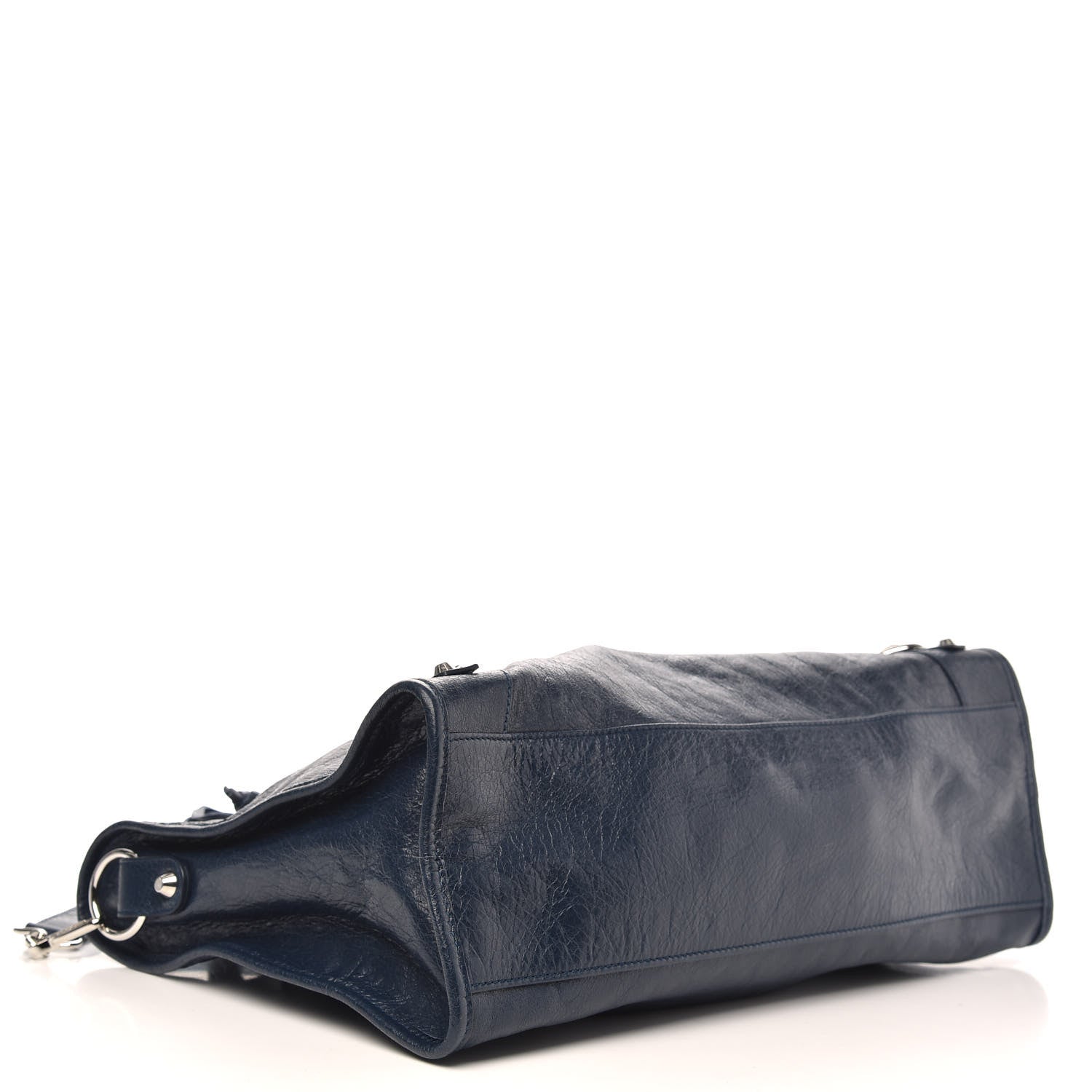Balenciaga Agneau Classic Silver Hardware City Bleu Obscur 4 of 9