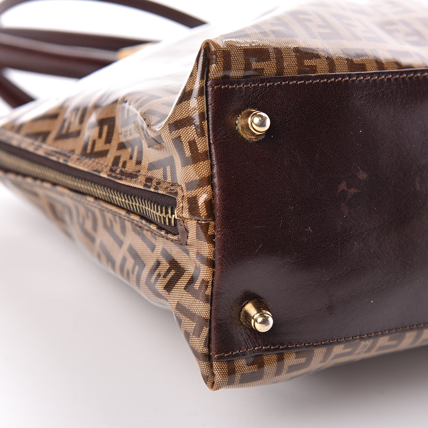 Vinyl Zucchino Shoulder Bag Tobacco