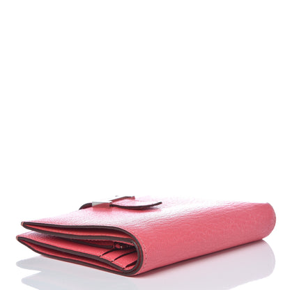 Hermes Chevre Mysore Bearn Compact Wallet Rose Lipstick 4 of 10