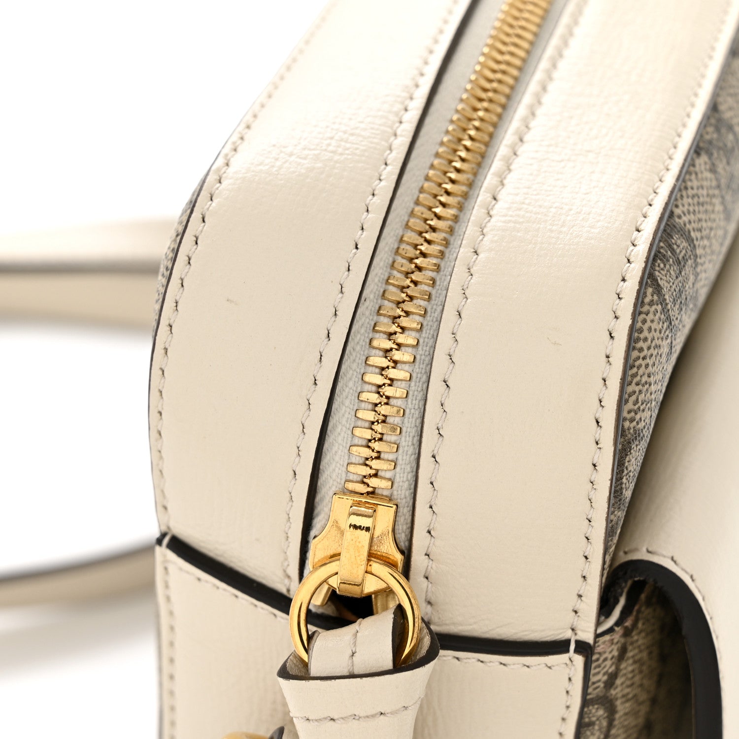 Gucci GG Supreme Monogram Small Horsebit 1955 Shoulder Bag Beige Mystic White 12 of 12