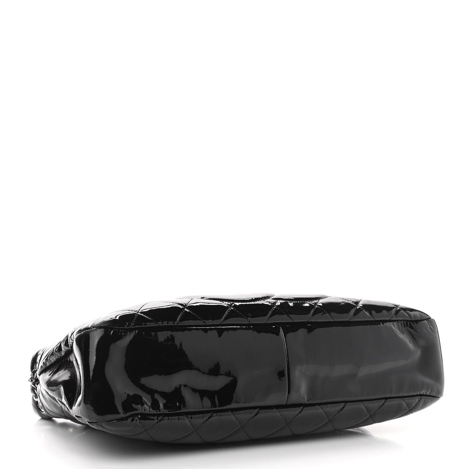 Chanel Patent Quilted Timeless CC Soft Tote Black 3 of 9