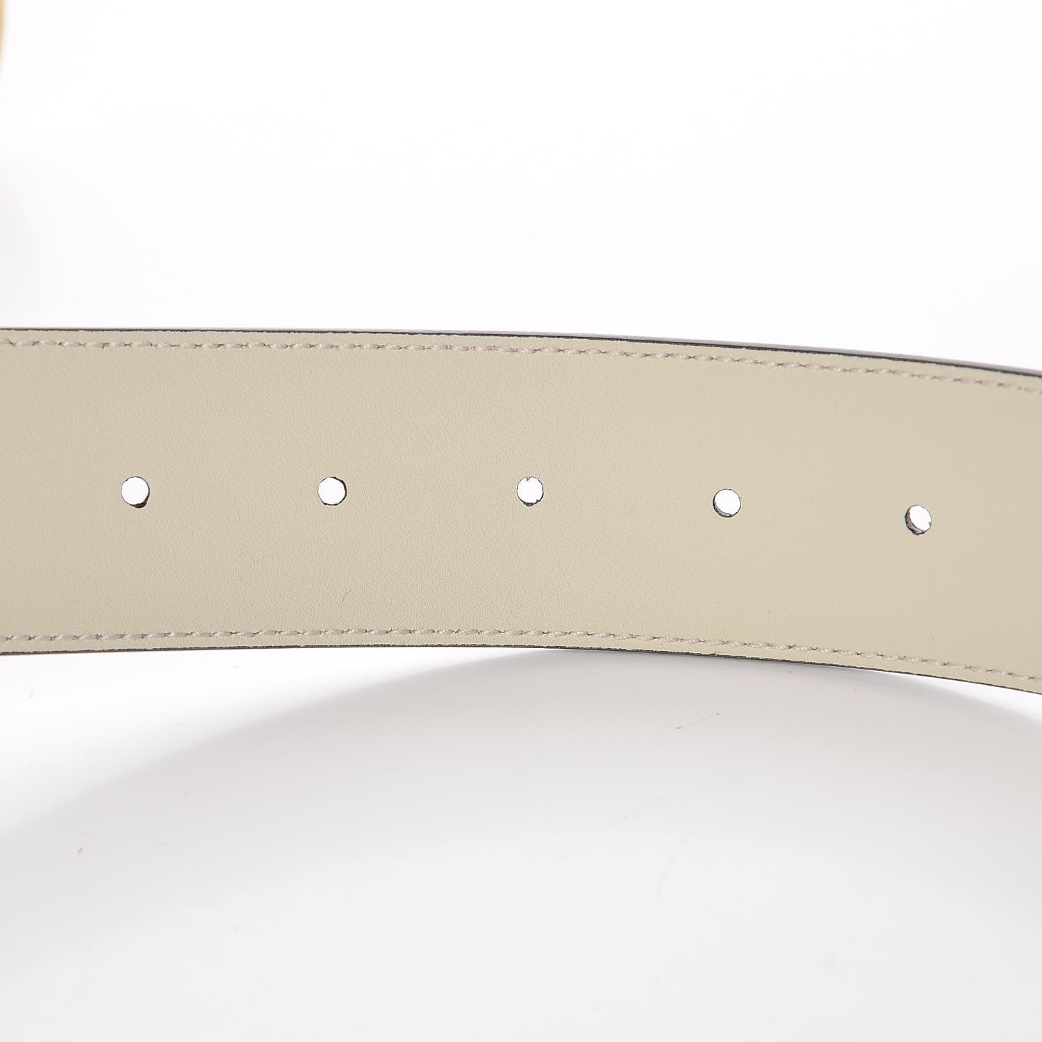 Gucci Calfskin Double G 40mm Belt 90 36 Mystic White 6 of 6